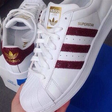 adidas superstar weinrot weiss|White Superstar Shoes .